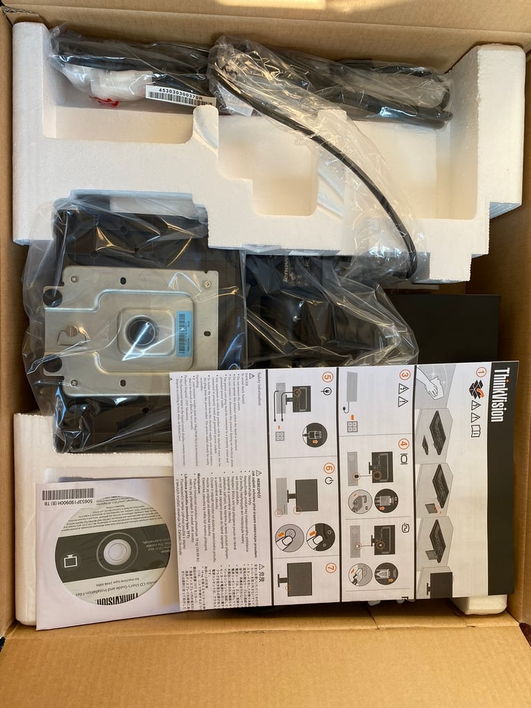  New Sealed Boxed Lenovo ThinkVision Widescreen Monitor 