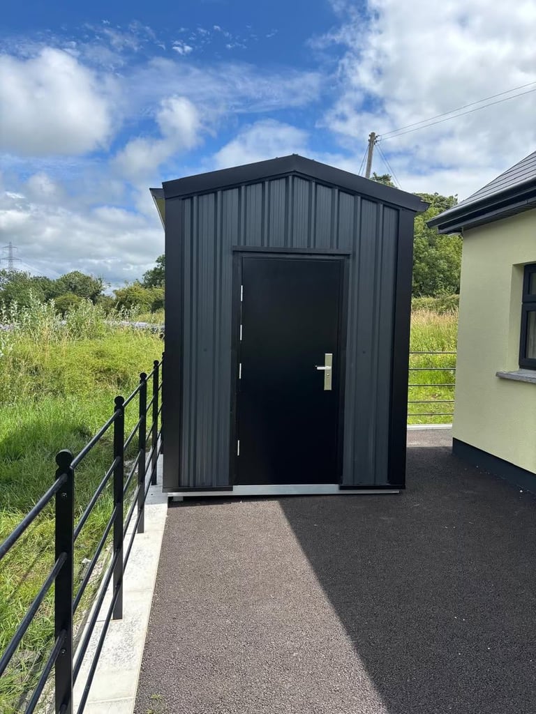 Steel Shed Delivered & Built – Flat Pack Available