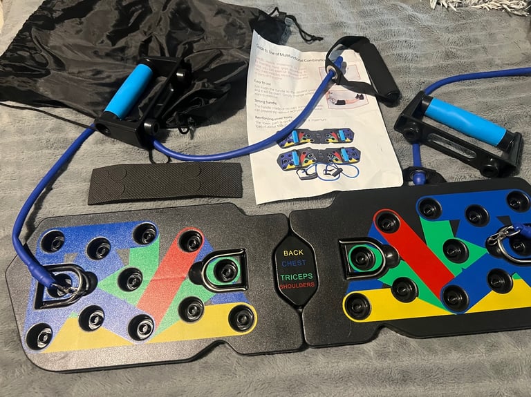 image for 20 in 1 Press Up Board with Resistance Bandw (Brand New)