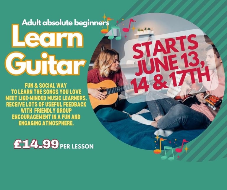 Enjoyable Group Guitar Lessons In Stoke Newington and Highbury venues