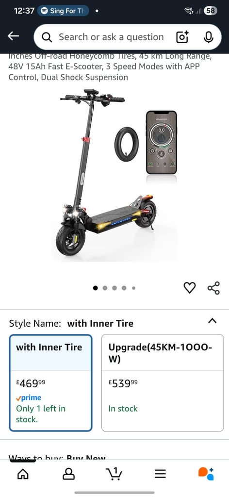 image for Iscooter iX4 electric scooter