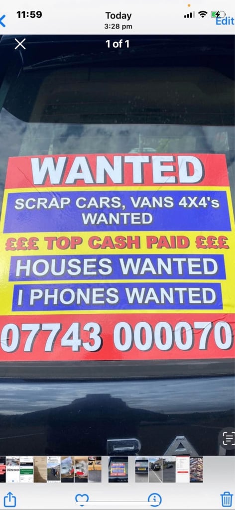 Huddersfield scrap.  Vehicle buyer always 