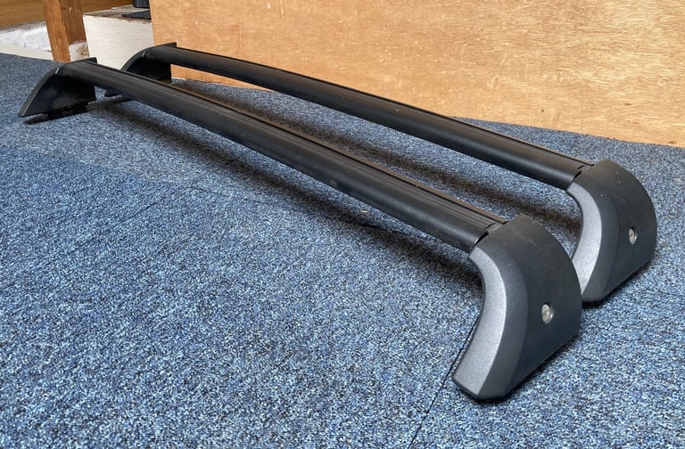 Car black sturdy roof bars rail rack, official Renault scenic, mark 1 1999-2003