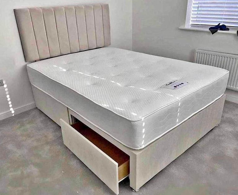 Divan Double (Single / King Size) Bed+Mattress CLEARANCE SALE ON BRAND NEW BEDS WITH MATTRESSES
