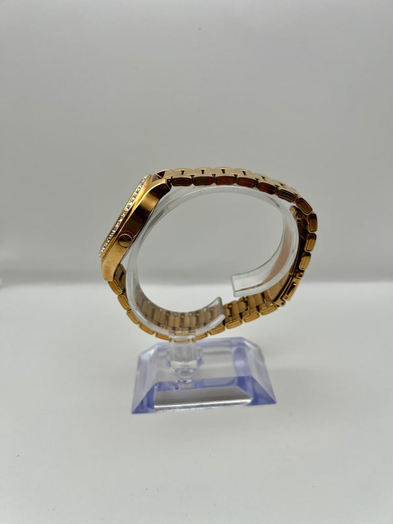 image for Juicy Couture Ladies Rose Gold Crystal Dial Watch – Elegant Glam Style