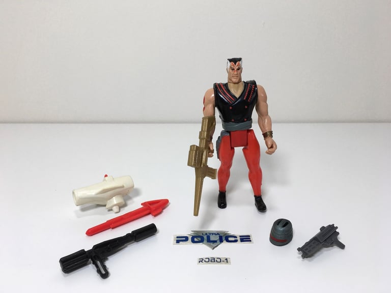 image for 1988 Robocop Ultra Police Action Figure and Accessories Bundle by Kenner 1980s 80s
