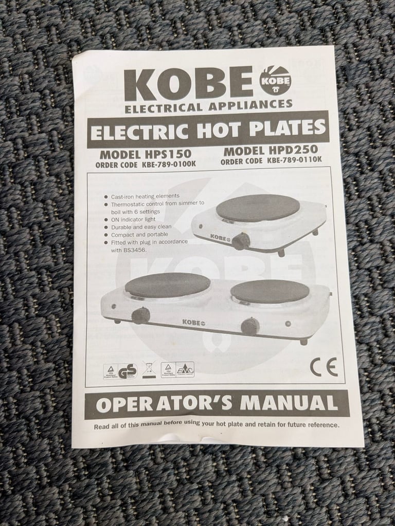 NEW KOBE ELECTRIC HOT PLATE 