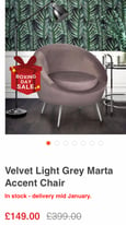 image for Light grey accent chair