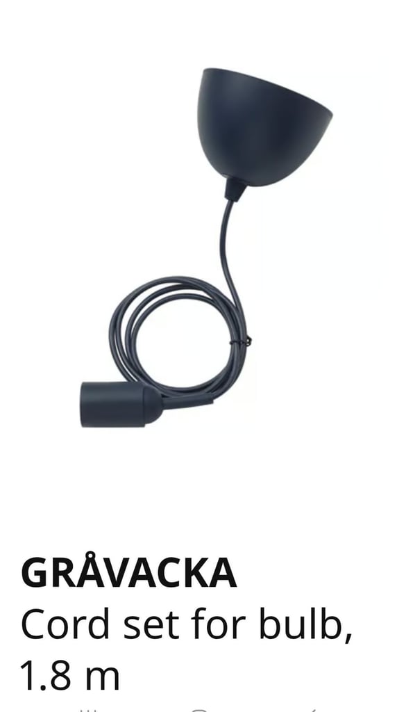 image for CEILING LIGHT FITTINGS NEW X 6 IKEA GRAVACKA GREY