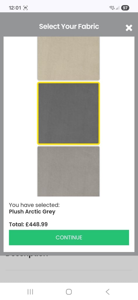 Kingsize headboard for sale Glasgow.