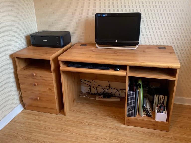 Computer office table & drawer pedestal unit