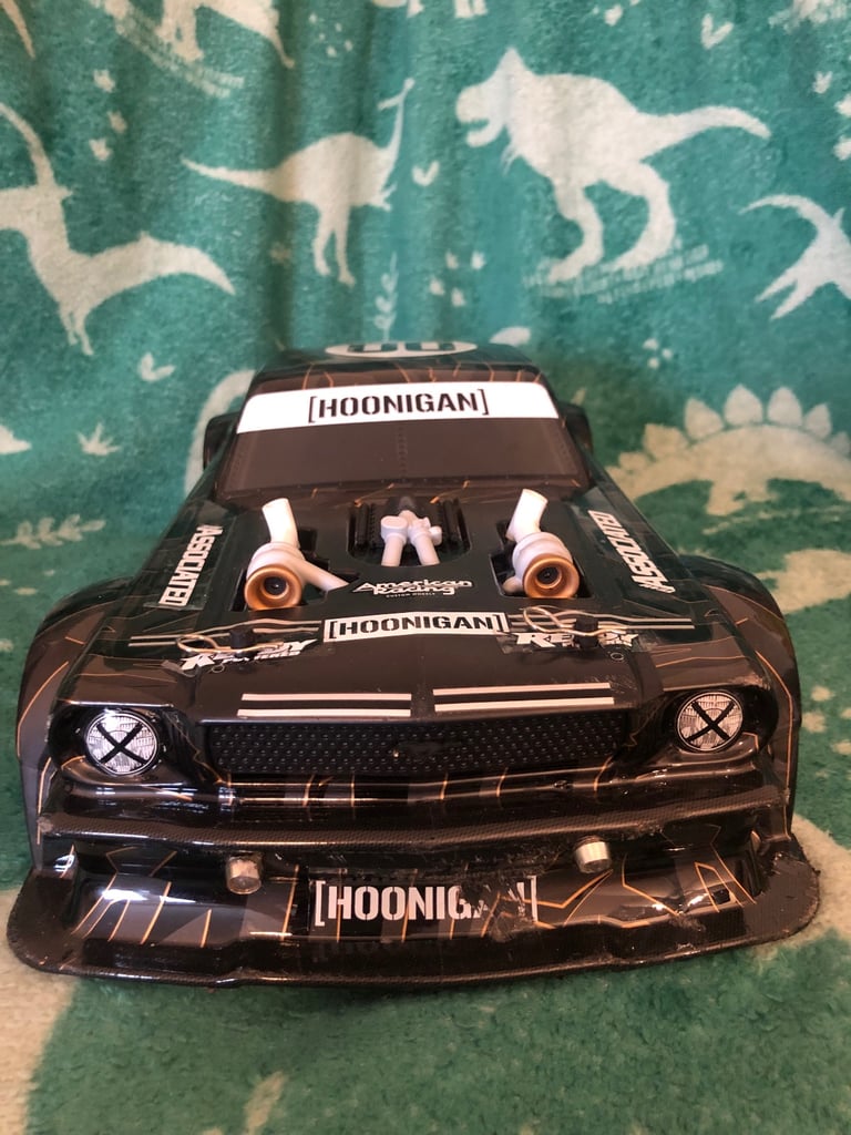 image for RC Team Associated AE 1:10 Ken Block 1965 Ford Mustang Hoonicorn ARTR RC Drift Car 3s brushless.  