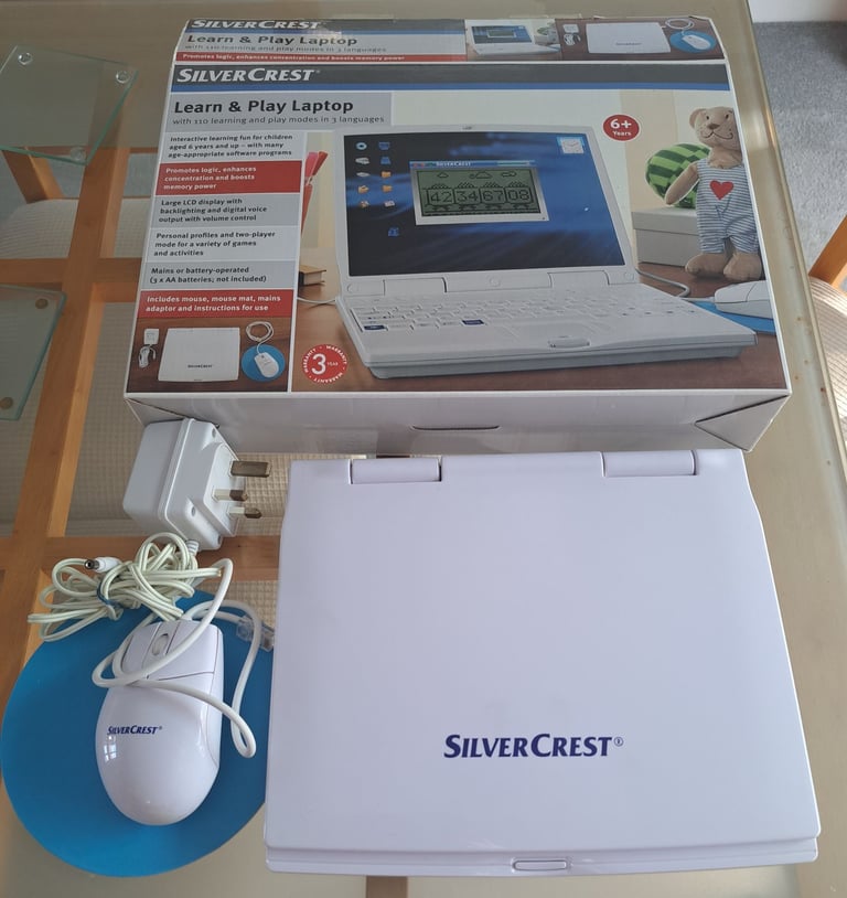 image for Silvercrest Learn & Play Laptop - Age 6+ - Perfect Working Order - Boxed 