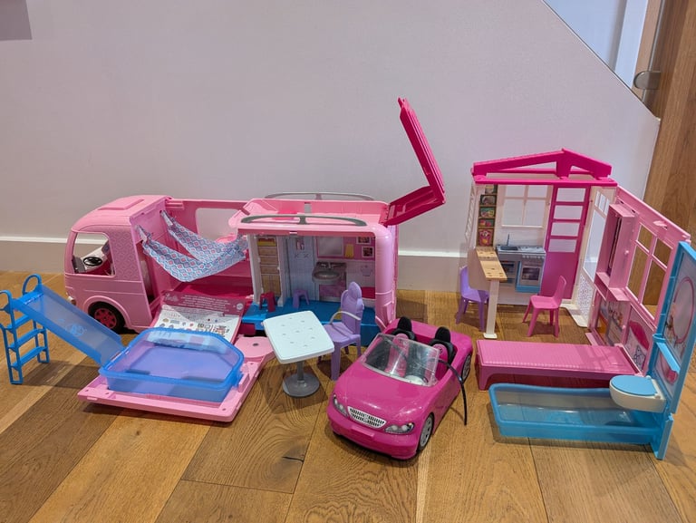 image for Barbie Camper Van, Car and House 