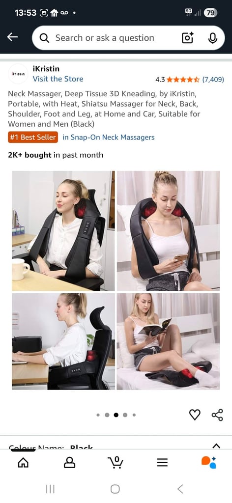 Electric neck, shoulder and back massager