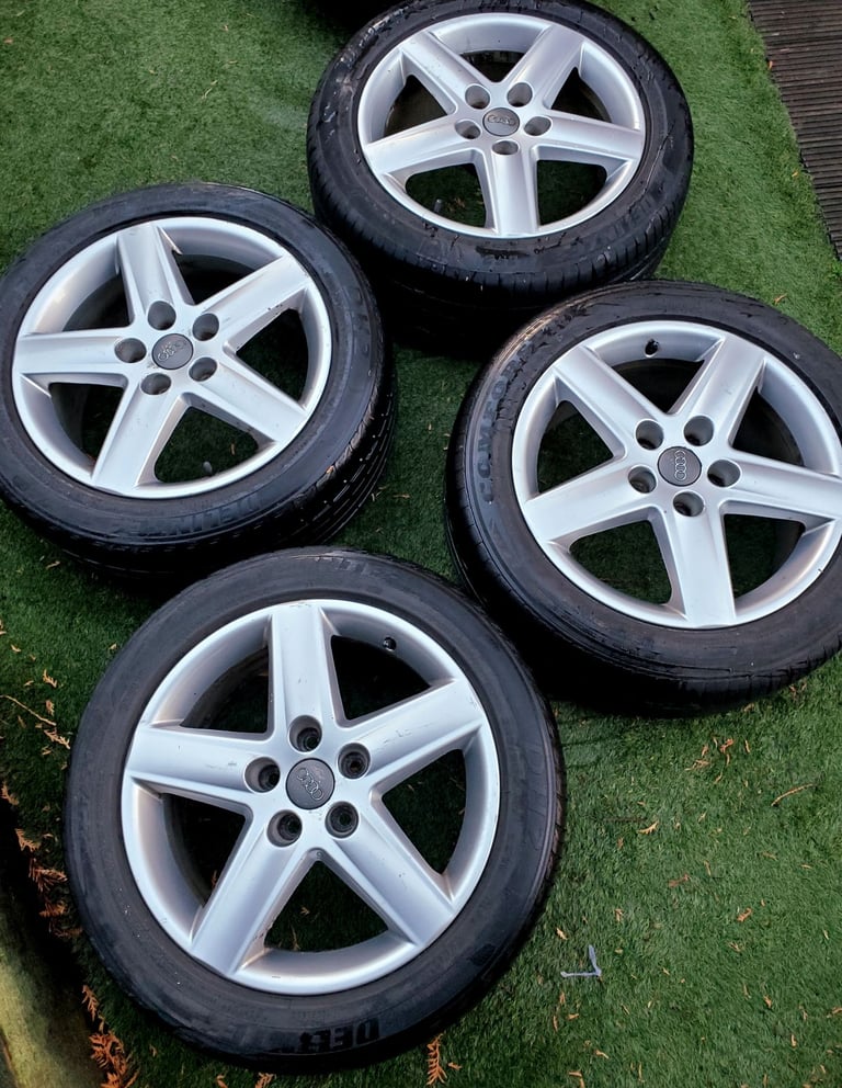 image for ALLOYS 5x112 + GOOD TYRES, Audi, VW, Caddy, T4, Skoda, Seat