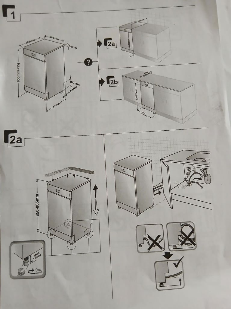 Slimline dishwasher 