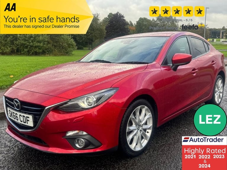 2016 Mazda Mazda3 2.0 SKYACTIV-G Sport Nav Fastback 4dr Petrol Manual Euro 5 (s/s) (120 ps) Saloo...