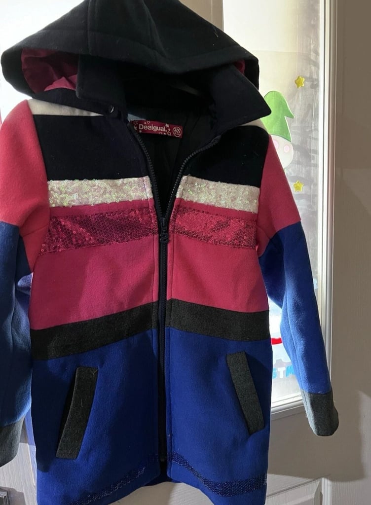 image for Girls Desigual Coat - 7-8 Years