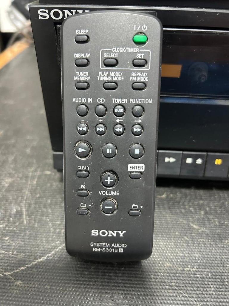 image for Sony RM-SC31B remote control for stereo audio hi fi system