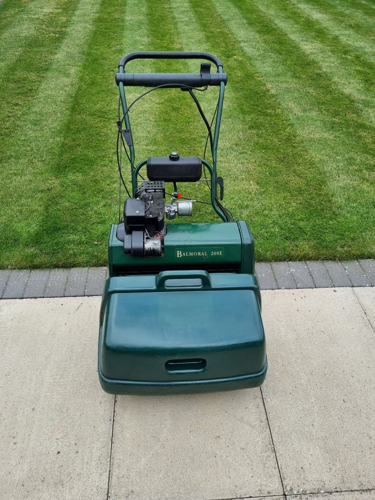 Serviced Atco Balmoral 20se Electric Start Self Propelled Petrol Cylinder Lawnmower