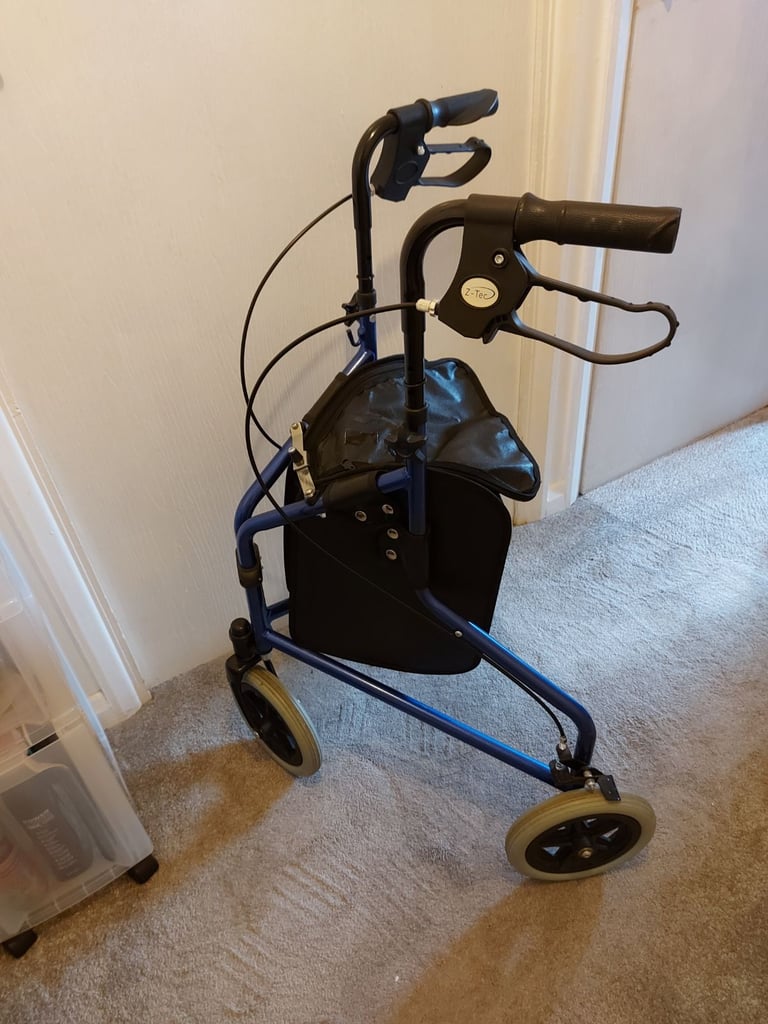 image for  Blue 3 Wheel Rollator.