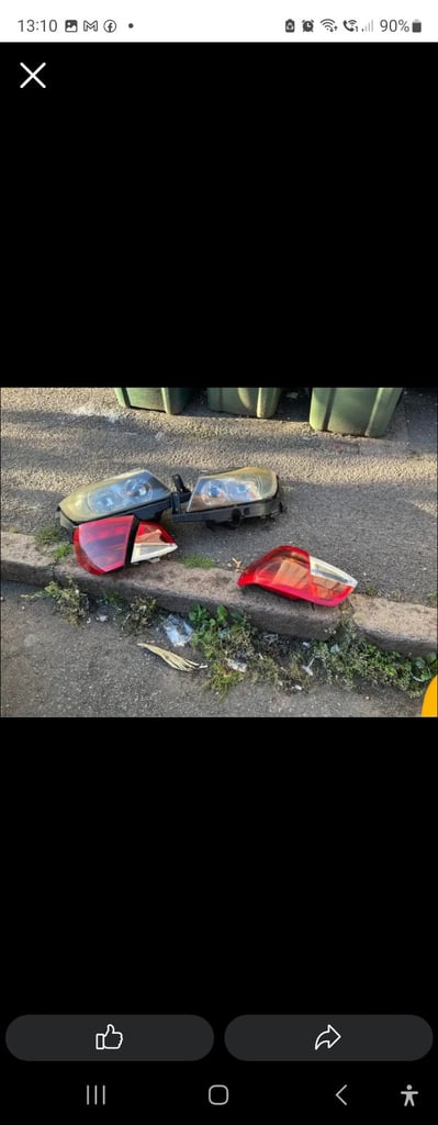 BMW e90 headlights and tail lights