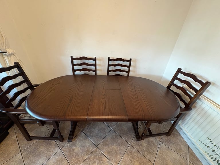 Dining table and chairs 