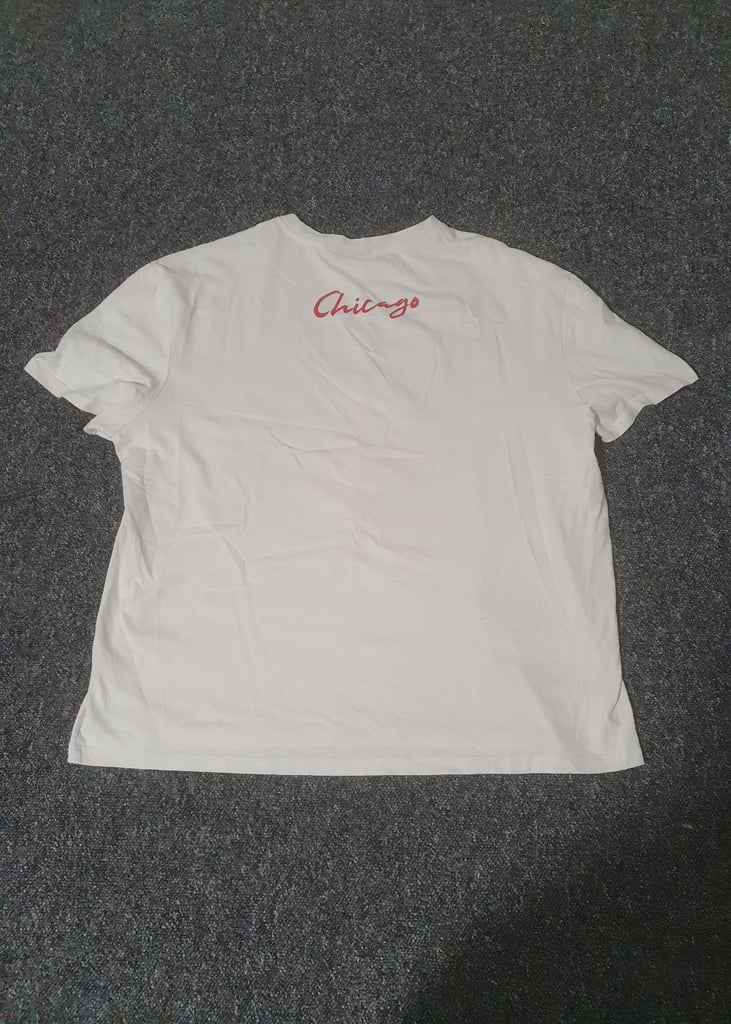 Chicago Bulls T-Shirt White Red NBA