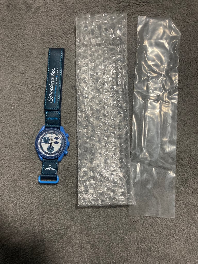 Moon watch blue mission to the moon 