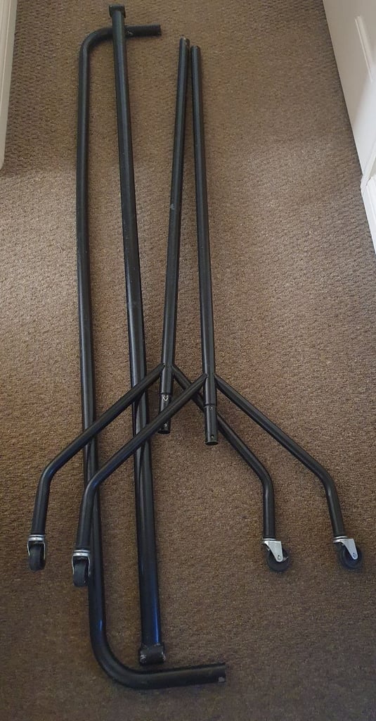image for Metal Clothes Rail On Wheels