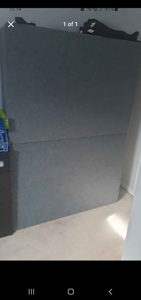 Double bed with mattress 