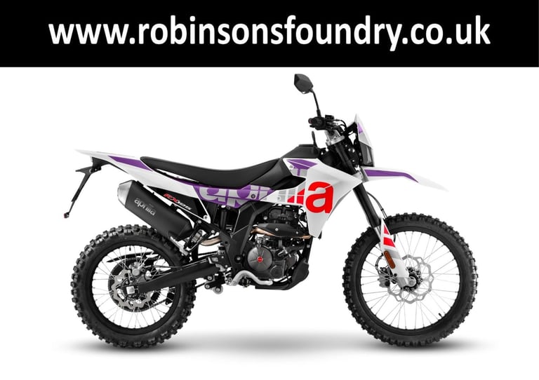 Aprilia RX125 in Cubozoa White E5+ MY2025 New Un-Registered