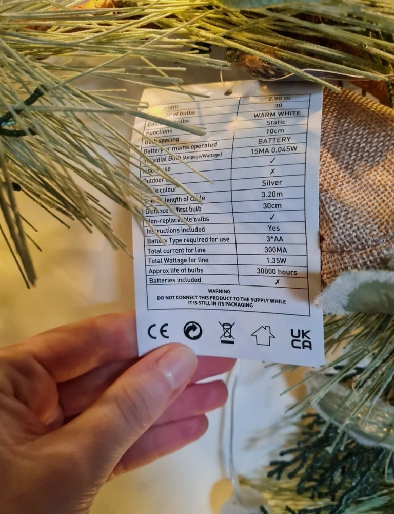 New Next Pre Lit Christmas Wreath
