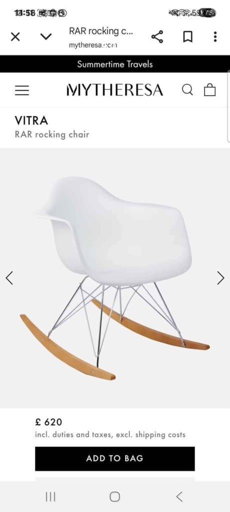 Designer rocking tub chair