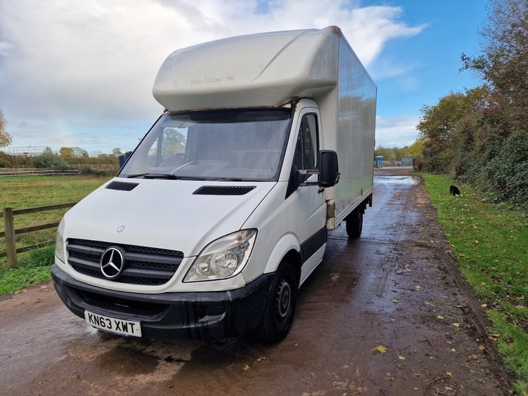 2013 Mercedes Sprinter LWB 3 Seat Luton/Box Tail-Lift  Drives Perfect  7m MOT