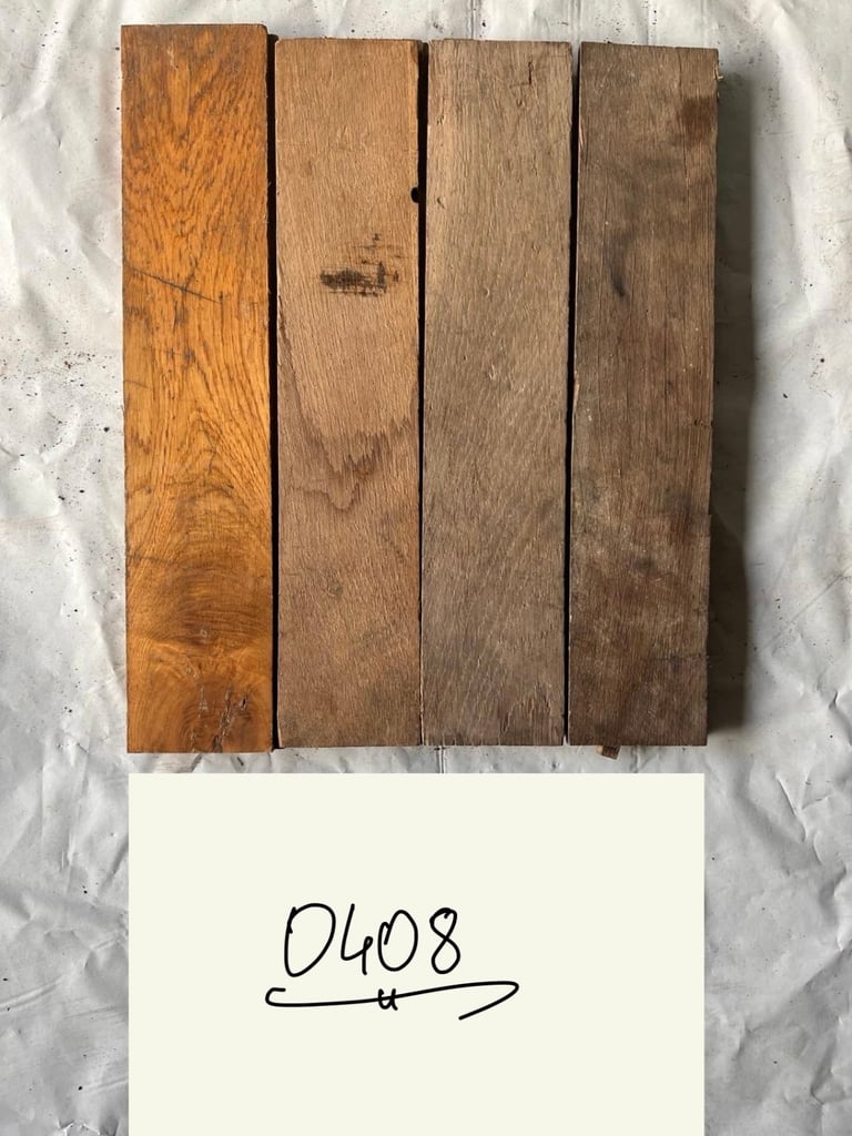 image for 🌿 O408 — Reclaimed Oak Parquet Flooring (40 × 8 cm) @wood_job_uk