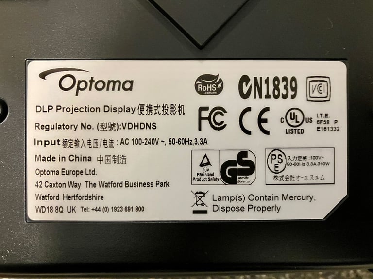 Optoma HD230X Full HD 1080p DLP Projector