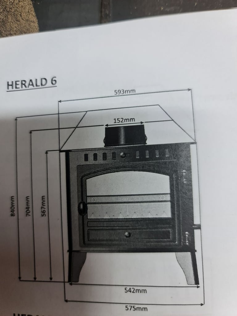 Hunter Herald 6 woodburner/multifuel 