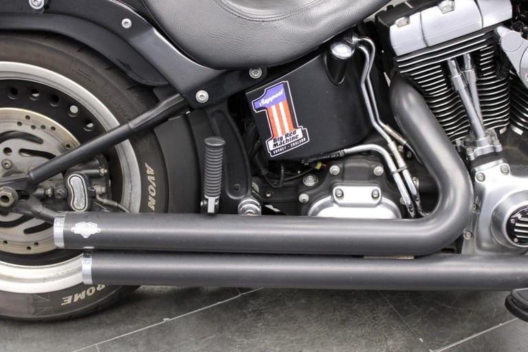 2010 Harley-Davidson FLSTFB Softail Fat Boy Special in Vivid Black