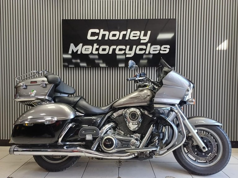 2014-64 Kawasaki VN1700 Voyager custom cruiser tourer adventureb in grey, Ful...