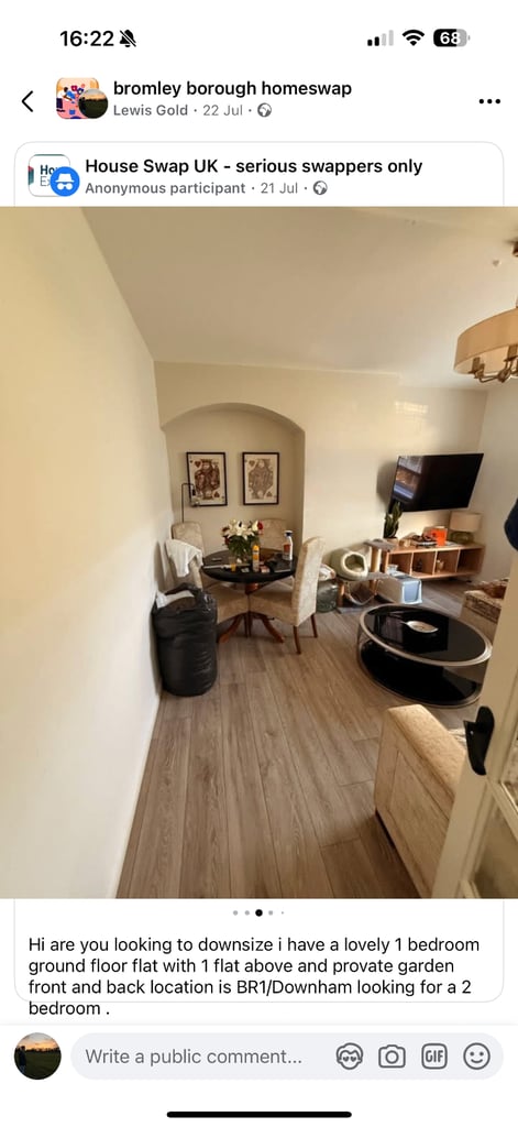 1 bedroom ground floor flat 