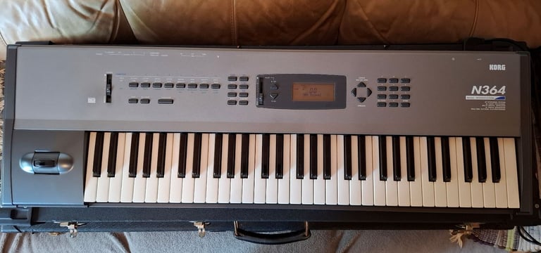 image for Korg N364 Synth with case, PSU & Manual.