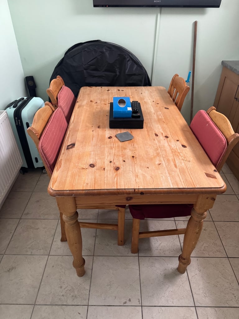 image for Dining room table and 4 chairs