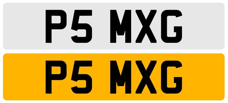 image for P5 MXG Private Cherished Number Plate - on retention and ready to assign (MX5)