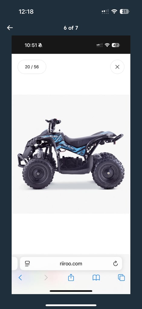 Electric quad bike