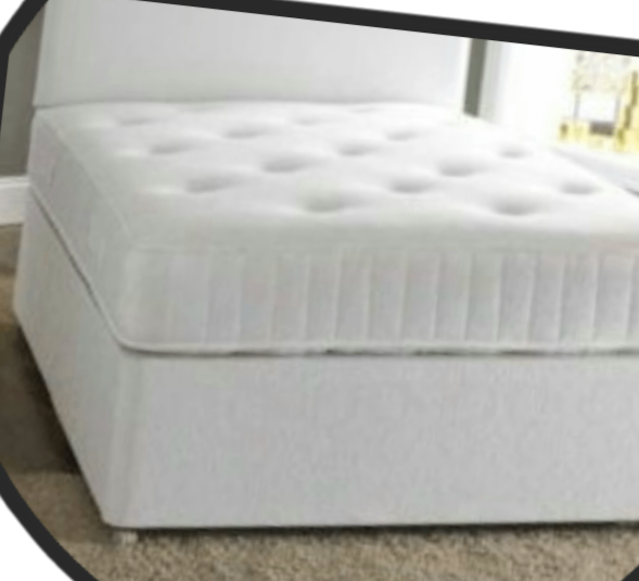 Single Divan bed & mattress and headboard 