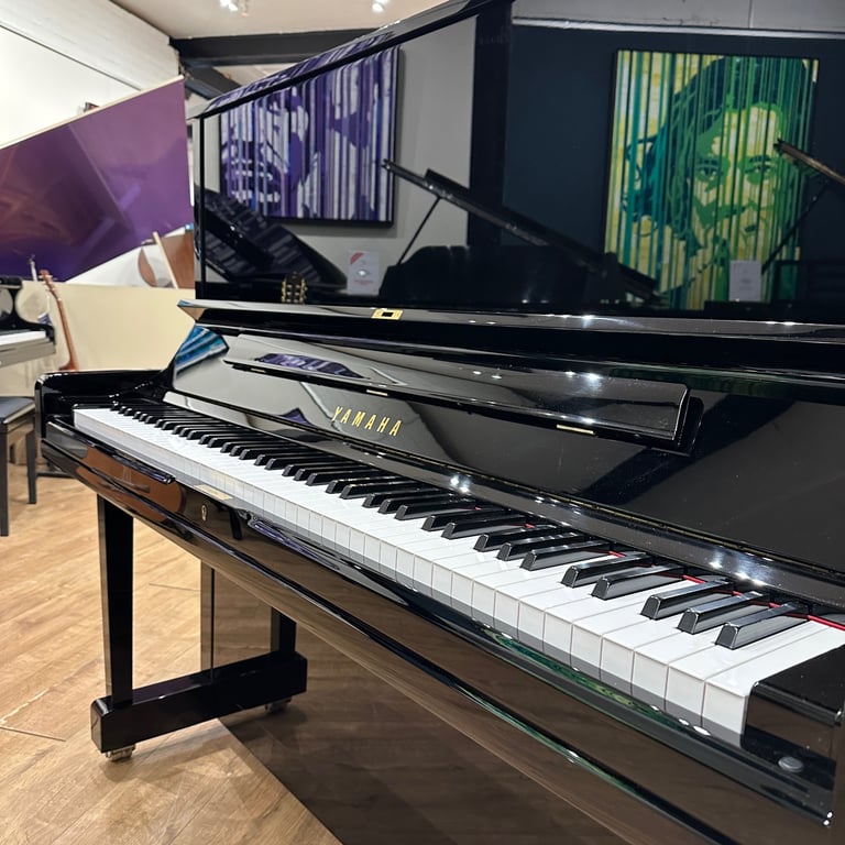 Yamaha YUS3 Upright Piano (2024) Black Polyester | Delivery, Tuning, Stool, Warranty