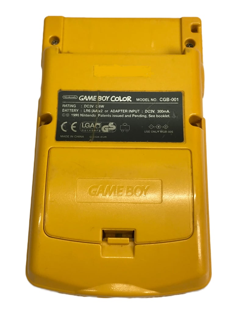 Nintendo Game Boy color Pocket Console yellow