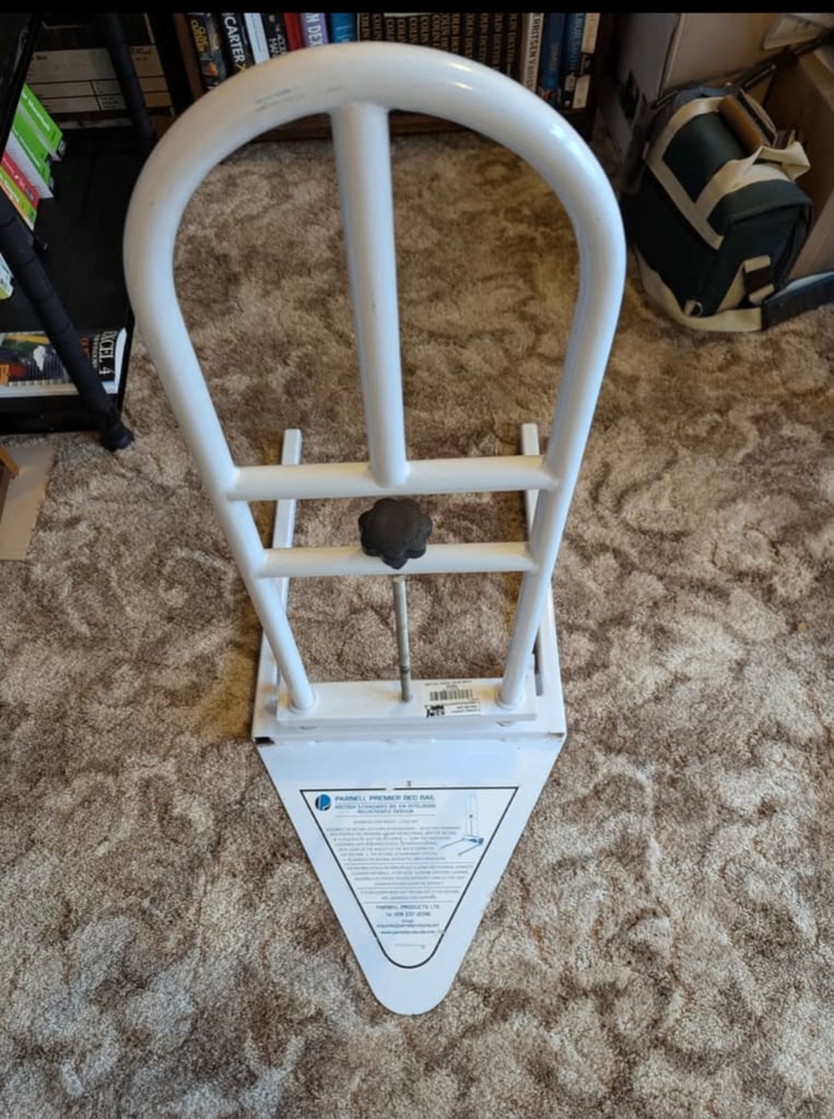 Heavy duty metal bed guard assist